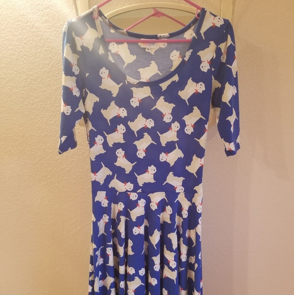 LuLaRoe Dresses & Skirts - Lularoe Nicole Dress Scottie Dogs